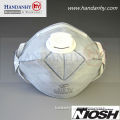 Fold flat N95 mask with valve and active carbon
